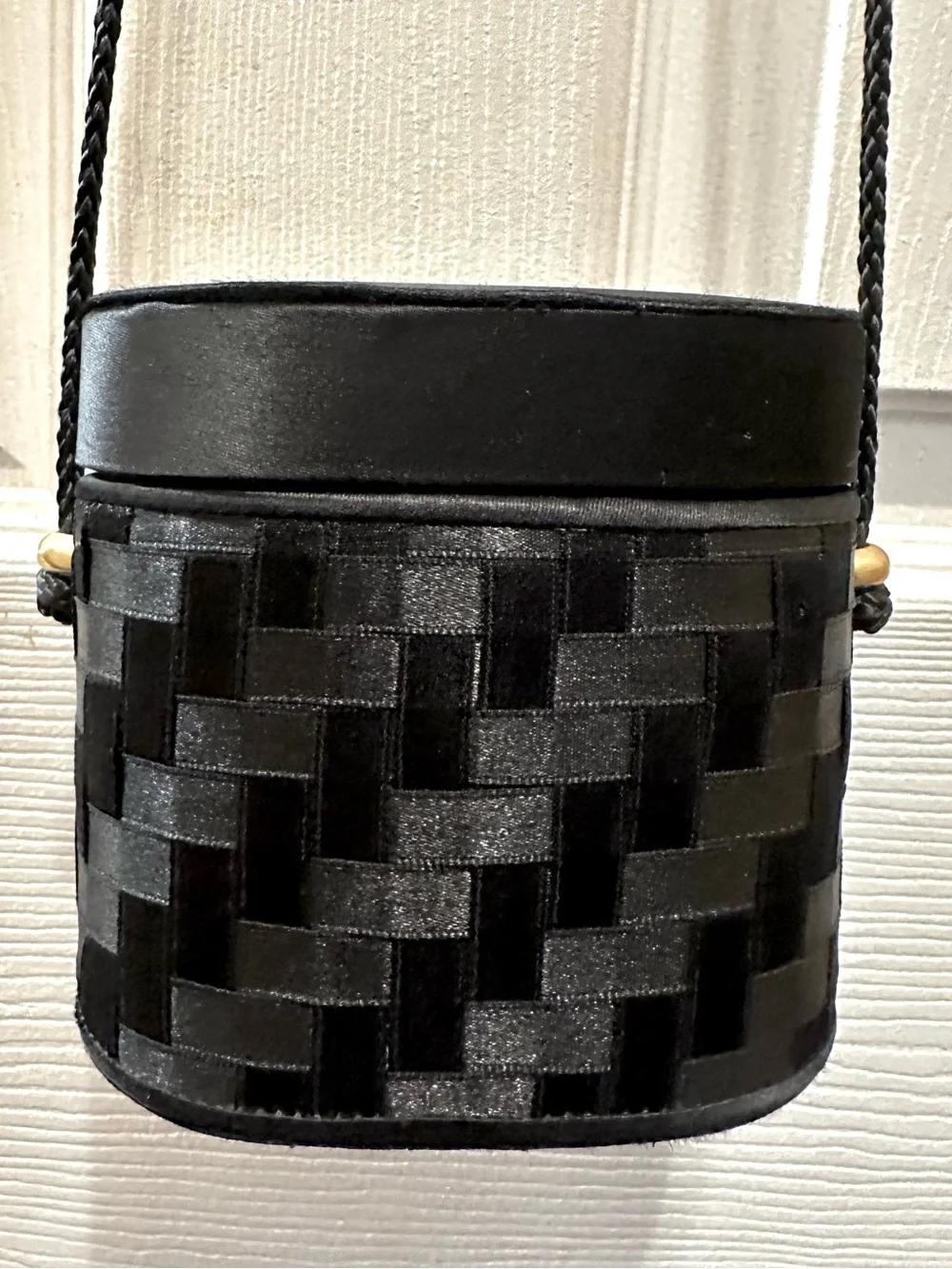 vintage cylinder evening box purse